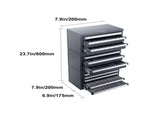 Drill Bit Dispenser Cabinet, 3 Pieces Three-Drawer for 1/16" to 1/2" & Letter Sizes A to Z, V952-ZTFPGJXWSJTZQHBVLV0