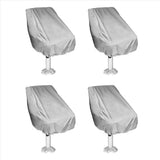 4X Boat Seat Cover, Outdoor Waterproof Pontoon Captain Boat Bench Chair Seat Cover, Chair Protective V1370-AZ4-07908