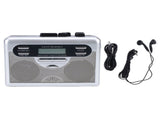 Cassette Player AM FM Radio Retro Cassette Tape Player Recorder with Digital Clock Timer Built in V1294-YM0901-3115250086011