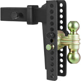 Adjustable Trailer Hitch, 25 cm Drop & 21.59 cm Rise Hitch Ball Mount with 6.35 cm Receiver Solid V952-SQTQJTCB2522KIQK5V0