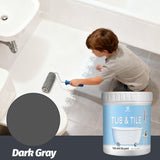 Tub & Tile Paint Waterproof, Non-Slip, Eco-Friendly for Ceramic Surfaces Ideal for Bathrooms, V1107-116-91006-DKG-500G