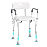 Shower Chair, Shower Seat with Back, Adjustable Height Shower Stool, Shower Chair for Inside Shower V952-LYYFXFLHJPESAQLY8V0