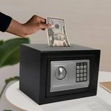CARLA HOME Electronic Safe Box - Money Safe with Deposit Slot - Black - Cash Locker V178-36518