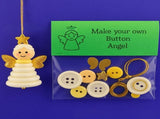 Christmas gift Christmas Button Ornament - Festive Santa Design Craft Kit- Set of 5 piecesSanta V1107-BUTTON CHRISTMAS ORNAMENT-SET OF 5 PIECES