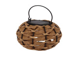 Outdoor Solar Lantern LED Waterproof Hollowed Rattan Ball Solar Hanging Light with Handle for V1294-YM0710-3119230151211