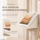Bathroom Mural Storage Cabinet, 15 * 15in Waterproof Foldable Organizer, No Drill Wall Mounted V1107-113-41501-BEG-A