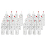 24-Pack 8 Oz Condiment Squeeze Bottles with Red Tip Cap - Plastic Squirt Bottle for Ketchup, Sauces, V1192-AZ-W-22751
