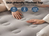Weisshorn Air Mattress Queen Inflatable Bed 46cm Air bed Cube AMAT-CUB03-46-Q-GYBL