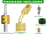 R410A Mini Split Adapter Kit, 5/16 inch to 1/4 inch Coupler and Valve Core Remover for Air V1189-LC-AMZ-00343