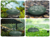 Rain Drum for Outside Garden, 6 Inches 8 Notes Steel Tongue Chakra Drums, Waterproof Meditation Rain V1192-AZ-W-0154