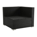 Veranda Fancy Grande Sofa Set V264-OTF-524S-BLK-AU-7PC
