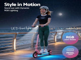 Electric Scooter 180W 18KM/H Adjustable Portable Foldable Height Riding Commuter Teens Adults ESC-180W-H178-PK