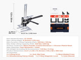 Labor Saving Arm Jack, 2 PCS 200 kg Bearing Capacity, Lifting up to 235 mm, Metal Hand Lifting Jack V952-TGQ220MM2DHS12IENV0