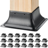 101.6x101.6mm Post Base 20Pcs, Internal 91x91mm Heavy Duty Powder-Coated Steel Post Bracket Fit for V952-TTLZDZTG44YCLG0RVV0
