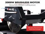 BAUMR-AG 2000W 350mm 14" Brick & Masonry Table Saw, Electric Tile Concrete Cutting, with Stand V219-TOLBCTBMTE3A