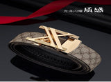 men's belt, genuine leather belt, alloy buckle belt, all-matching belt, premium men's accessories, V1102-918-41668-GRE-120CM-47IN