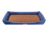 Blue Rectangular Pet Bed with Removable Cooling Mat Durable 600D Oxford Fabric Dog & Cat Bed, V888-ELOSUNG48566