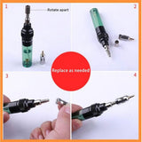 4 in 1 Portable Iron Kit, Portable Gas Iron Pen, Cordless Butane V1366-AZ2-W-11390