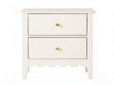 Artiss 2x Bedside Table 2 Drawers Bedroom Storage Nightstand White FURNI-G-BS-01-WHX2