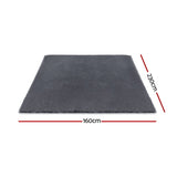 Artiss Floor Rug 160x230cm Plush Area Shaggy Rug Living Room Bedroom Carpet Grey FLR-FLU01-160X230-GY