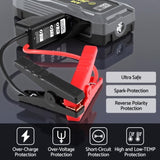 Giantz 2000A Portable Car Jump Starter 12V Lithium Battery Booster Pack Power Bank & Jumper Cables CAR-STARTER-2000-GR