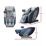 Livemor 4D Massage Chair Electric Recliner Double Core Mechanism Massager Melisa MASCHR-4D-2GEAR-BUGR