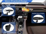 Car Cup Holder Expander with Detachable Tray, Multifunctional Car Tray Table V1263-JX-2875