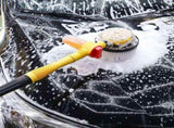 360 Degree Rotating Wash Brush Kit with Long Handle & Hose Attachment Detachable Retractable V1366-AZ2-W-12692