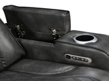 3-2 Seater Electric Air Leather Dark Grey Recliner Set V43-SET-EMP-3R-2RGR