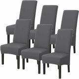 Washable Universal Stretch Microfiber Chair Covers 6-Pack V1188-TSCJ-64533
