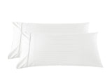 KENSINGTON 1200TC COTTON SHEET SET IN STRIPE-KING - WHITE ABM-202140