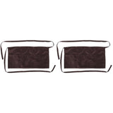 2-Pack Adjustable Polyester Cotton Aprons for Men with Pockets, Restaurant Aprons for Cooking and V1370-AZ4-16019