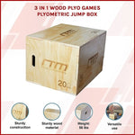 3 IN 1 Wood Plyo Games Plyometric Jump Box V63-821771