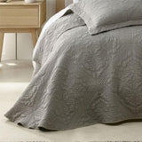 Bianca Zaria Taupe Embroidered Bedspread Set Super King V442-BCA-BEDSPREAD-ZARIA-TAUPE-SK