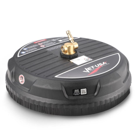 Jet-USA 15" Nylon Pressure Washer Surface Cleaner, 1/4" Fitting, For Concrete Driveway Patio Floor V219-PRWCLNJT15PA