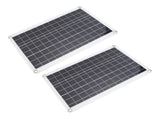 2PCS Solar Panel Kit 18W 18V Polycrystalline Silicon Portable USB Type C DC Solar Panel Charger with V1294-YM0901-3114230167811