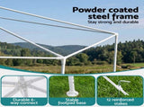 Instahut Gazebo2x2m Marquee Wedding Party Tent Outdoor Camping Mesh Wall Canopy Shade Gazebos Navy GAZEBO-WED-C-FG-222-WH