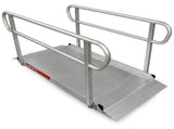 Kartrite 5ft Aluminium Wheelchair Ramp w/ Handrails 380kg Capacity 93.5cm Width WCR-01H-5FT-094-WHD