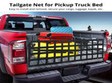 Truck Tailgate Cargo Net, 59" x 18" Full Size Polyester Tailgate Net, Pickup Truck Bed Secure Net V1369-AZ3-W-08895