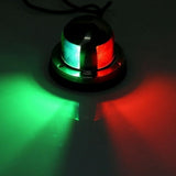 LED Red and Emerald Signal Light 4W Waterproof Navigation Light, Stainless Steel Build, IP65 Sealed V1366-AZ2-W-15405
