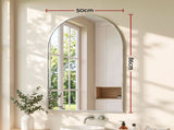 Embellir Arch Wall Mirror, Decorative Silver Mirrors, 86x50cm Bathroom Vanity Mirror, Slim MM-E-WALL-OVAL-SR-5086