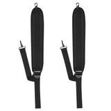 2-Pack Black Replacement Instrument Case Straps, Lightweight and Portable for Guitars, Violins, V1192-AZ-W-22356