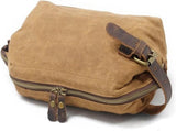 Men's Toiletry Bag - Women's Toiletry Bag - Toiletry Bag with Hook - Waterproof Vintage Canvas V1188-MS-313-0991