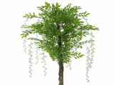 Flowering Artificial Wisteria with White Flowers 180cm V637-DP1166618N