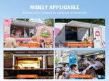 Concession Window for Food Truck, 48"x36" Aluminum Alloy Food Truck Service Window, Up to 85 Degrees V952-WBLFWCK4836Y5FL9HV0
