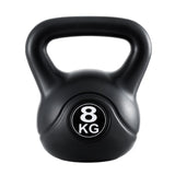 Everfit 8kg Kettlebell Set Weight Lifting Bench Dumbbells Kettle Bell Gym Home FIT-K-KB-8KG-BLACK