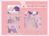 Girls Backpack Elementary School, Bunny Backpack for girls Cute Kids Laptop Bag Kindergarten V1370-AZ4-05500