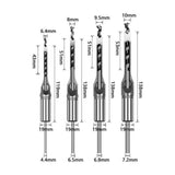 Square Hole Drill Bits for Wood 4-Piece Woodworking Mortising Chisel Set U-Shape Punch Bits for V1366-AZ2-W-11801