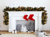 Christabelle Premium 2.7m Christmas Garland Snow with LED Lights and Pine Cones Cashmere Tree D 112_HZC274