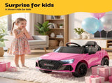Ride On Car Licensed Audi RS3 Car for Kids 12V Remote Control Pink RCAR-LS-AURS3-PK